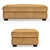Hayden Leather Coffee Ottoman: Elegant & Functional 3D model small image 2