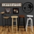 Vintage Cafe Setup - Chair, Board, Floor, Wifi 3D model small image 1