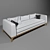 Oulu Straight Sofa: 282cm Width, 107cm Depth 3D model small image 1