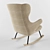  JB Lounger Chair: Stylish Comfort for Any Space 3D model small image 2