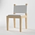 Natural Oak Chair: Elegant and Sustainable 3D model small image 1