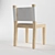 Natural Oak Chair: Elegant and Sustainable 3D model small image 2