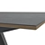 Sleek Black Dining Table 3D model small image 2