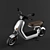 Modern Electric Scooter 3D model small image 1