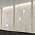 Golden Stone Art Wall 3D model small image 1