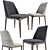 Poliform Grace Armless Chair: Elegant Seating Solution 3D model small image 1