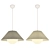 Contemporary Pendant Lamp Freya Zara 3D model small image 1