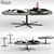 Minimalist Design: Minotti Rays Coffee Tables 3D model small image 1