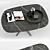 Minimalist Design: Minotti Rays Coffee Tables 3D model small image 3