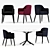 Meridiani Lola Chair + Miller Tables: Versatile Elegance for Your Space 3D model small image 1