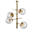 LV Luxury Brass and Glass Chandelier 3D model small image 3