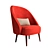 Velvet Armchair: Cozy Comfort for Your Interiors 3D model small image 1