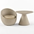 Nautilus Komforta Wicker Chair & Table Bundle 3D model small image 1