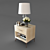 Sleek Modern Nightstand 3D model small image 2