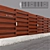 Rustic Wood Fence: Enhance Your Outdoor Space 3D model small image 1