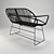 Vintage Rattan Bench by Pols Potten 3D model small image 2