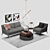 West Elm Alto Sofa Chair Set: Modern Elegance Combo 3D model small image 1