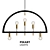 Solis R Lamp: Elegant Brass and Steel Design 3D model small image 1