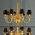 Elegant Bourbon Chandelier by Eichholtz 3D model small image 1