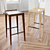 Sleek Vanish Bar Stool by Bernhardt Design 3D model small image 3