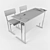 Elegant Desk and Chairs Set 3D model small image 3