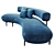 Ella Piet Boon Designer Sofa 3D model small image 1