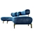 Ella Piet Boon Designer Sofa 3D model small image 3