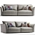 Globe Trotter Cerf Volant Sofa 3D model small image 1