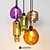  Loft4You Multicolor Glass Pendant Light 3D model small image 1