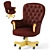 Elegant Turnable Armchair: CILIEGIO BIONDO 3D model small image 1