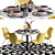 City Chic Dining Set: ForaForm Chair, Decorations & More 3D model small image 1