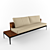 Sleek Outdoor Sofa Set 3D model small image 1