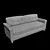 Title: Contemporary Chic Sofa

Description (translated from Russian): This modern sofa combines sleek design with superior comfort. Its clean lines and trendy color 3D model small image 3