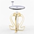 Golden Swans: Elegant Lightweight Table Fountain 3D model small image 3