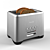 Sleek Stainless Steel Toaster 3D model small image 1