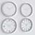 Sleek Modern Wall Clock 3D model small image 2