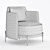 Minotti Tape Armchairs | Contemporary Elegance for Your Space 3D model small image 3