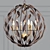 Gilded Elegance: 6-Light Bronze Sphere Chandelier 3D model small image 1