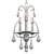 Elegant Ashton Crystal Chandelier 3D model small image 3