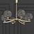 Antique French Glass Chandelier 3D model small image 1