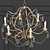 Elegant Jolie Crystal Chandelier 3D model small image 2