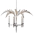 Handcrafted Palm Frond Chandelier with Crystal Accents 3D model small image 3