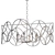 Golden Geometric Square Chandelier 3D model small image 3