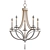 Bent Crystal Chandelier: Elegant Illumination 3D model small image 3