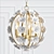 Antiqued Gold Ceramic Pendant 3D model small image 1