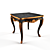 Classic Black and Brown Table 3D model small image 1