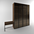 Singer Glass Wardrobe: Sleek & Spacious 3D model small image 1