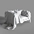 Cozy Velvet Armchair 3D model small image 3