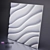 Title: Plaster Velvet 3D Panel - Artistic Gypsum Elegance 3D model small image 1