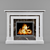 Elegant Marble Fireplace Portal 3D model small image 1